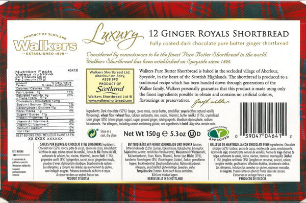 Walkers Luxury Royals Ginger - 150 g