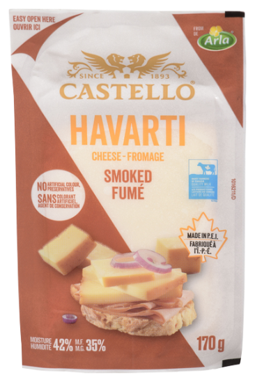 170 gram package of smoked Havarti cheese