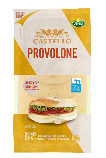 165 gram package of Castello sliced provolone 