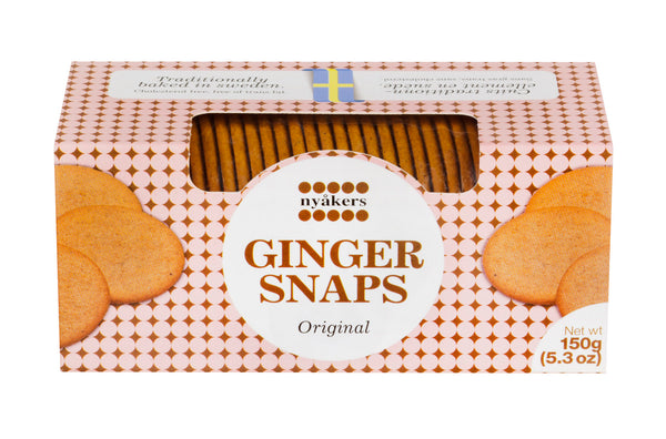 150 gram box of Nyakers Ginger Snaps
