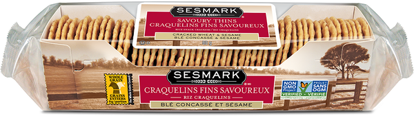 Sesmark Thins Wheat/Sesame - 90 g