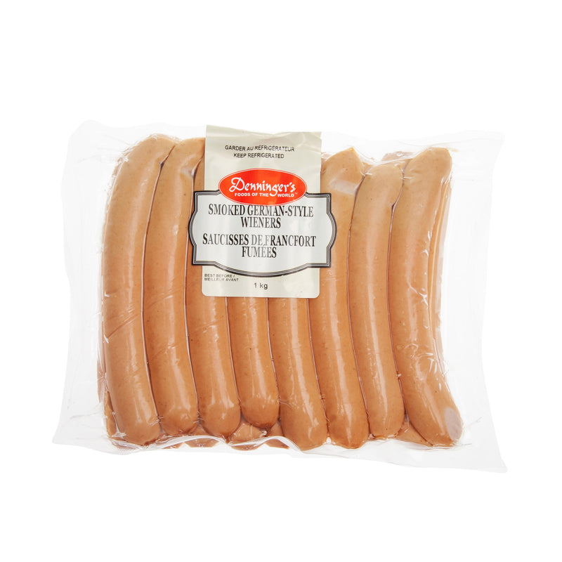 Smoked German-Style Wiener in 1 kg package.