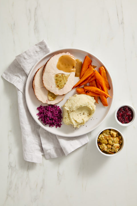 Stuffed Roasted Turkey Breast Dinner