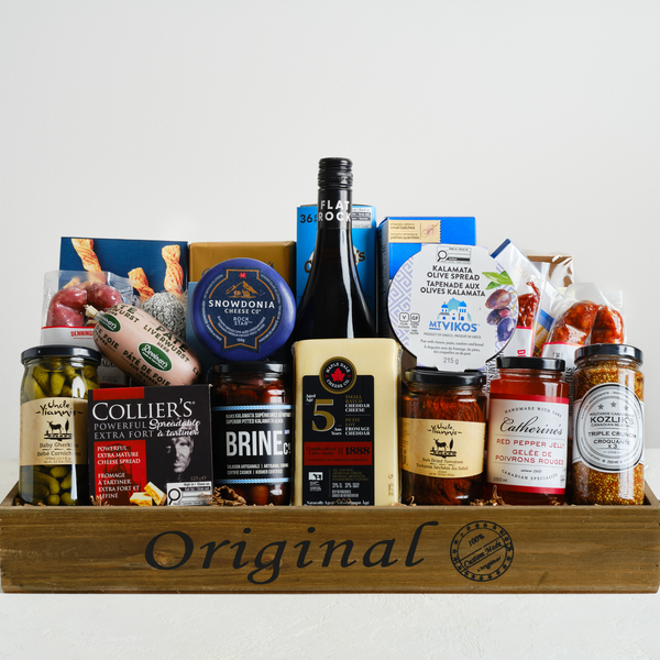 Charcuterie With Wine Gift Basket