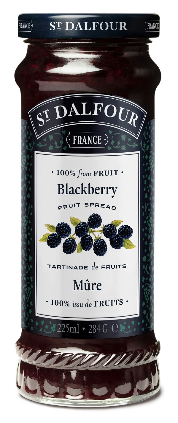 255 ml jar of St Dalfour Blackberry Fruit Spread.
