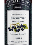 225 ml jar of St. Dalfour Blackcurrant fruit Spread