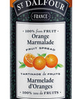 225 ml jar of St. Dalfour Orange Marmalade Fruit Spread