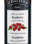 255 ml jar of St. Dalfour Raspberry Fruit Spread.