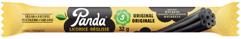 32 gram Panda Licorice Bar. Vegan and Fat Free