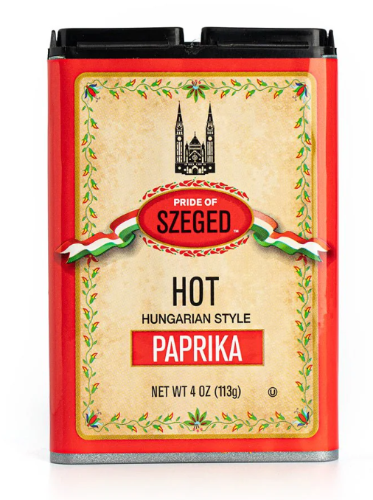 113 gram tin of Pride of Szeged Hot Hungarian Style Paprika