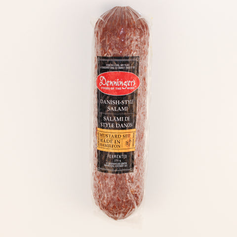 275 gram Danish Salami made by Denninger's in Hamilton Ontario