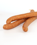 Three pieces of Denninger's Kabanossi sausage.