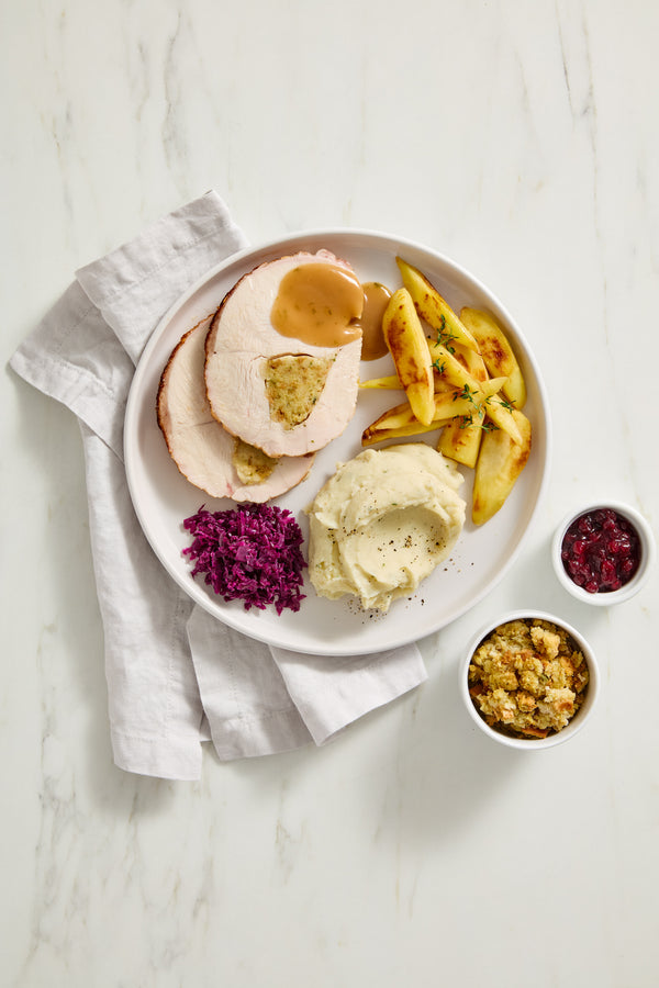 Stuffed Roasted Turkey Breast Dinner