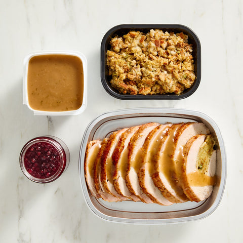 Stuffed Roasted Turkey Breast Dinner