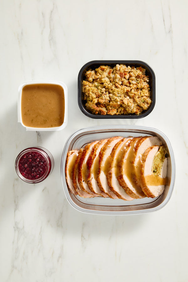 Stuffed Roasted Turkey Breast Dinner