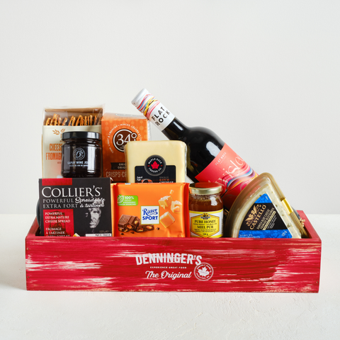 Red Wine & Cheese Basket