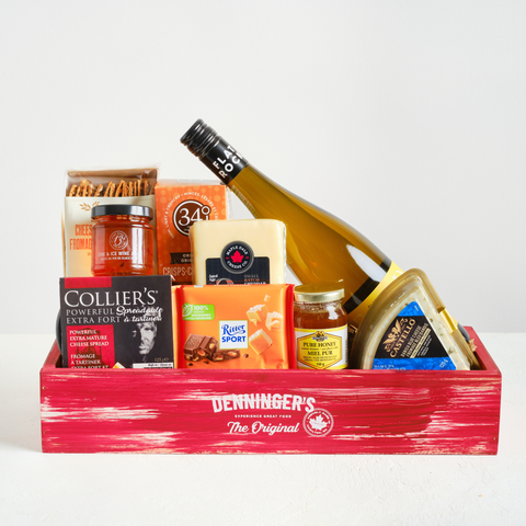 White Wine & Cheese Basket