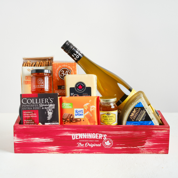 White Wine & Cheese Basket