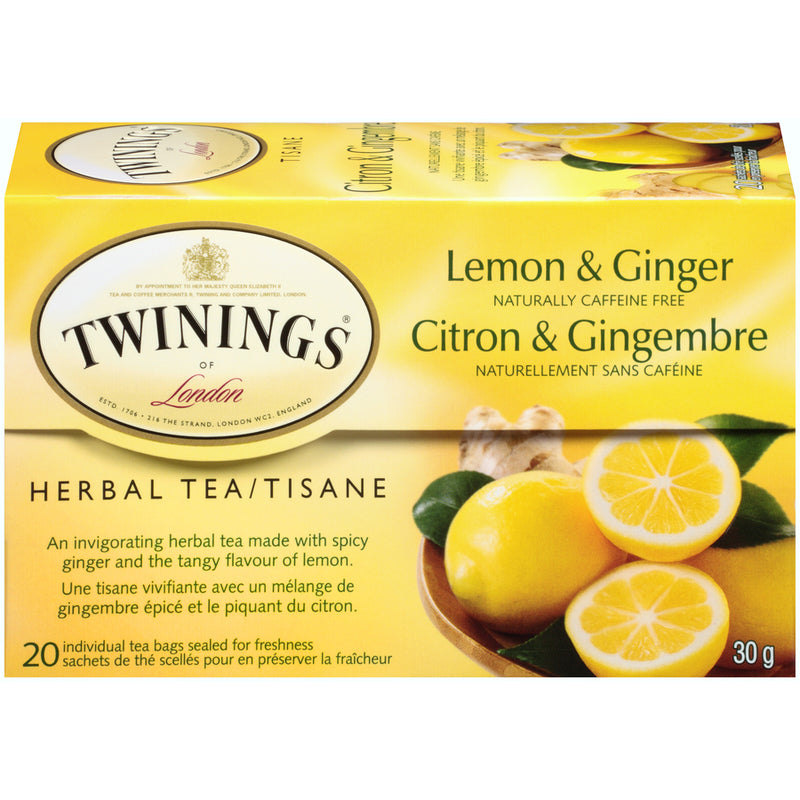 Twinings Tea - Lemon Ginger - 20's