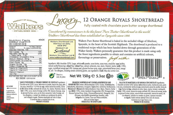 Walkers Luxury Royals Orange - 150 g