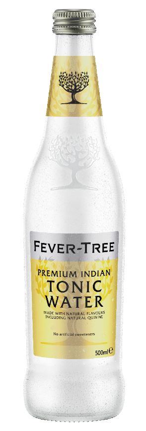 500 ml bottle of Fever-Tree Premium Indian Tonic Water