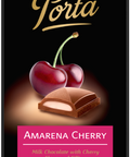 100 gram Porta milk chocolate bar with cherry flavoured filling