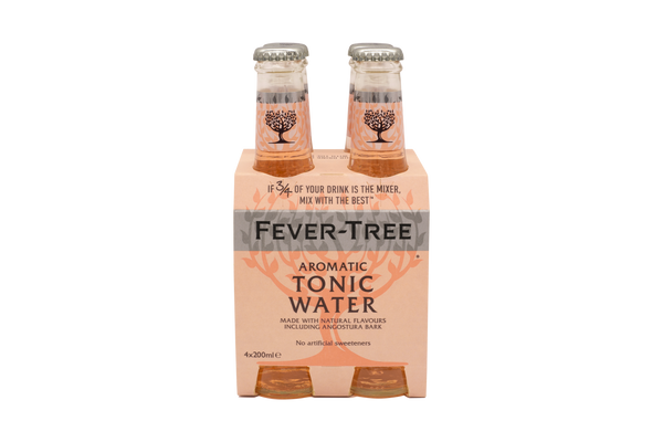 Fever Tree Aromatic Tonic Water - 4 x 200 ml