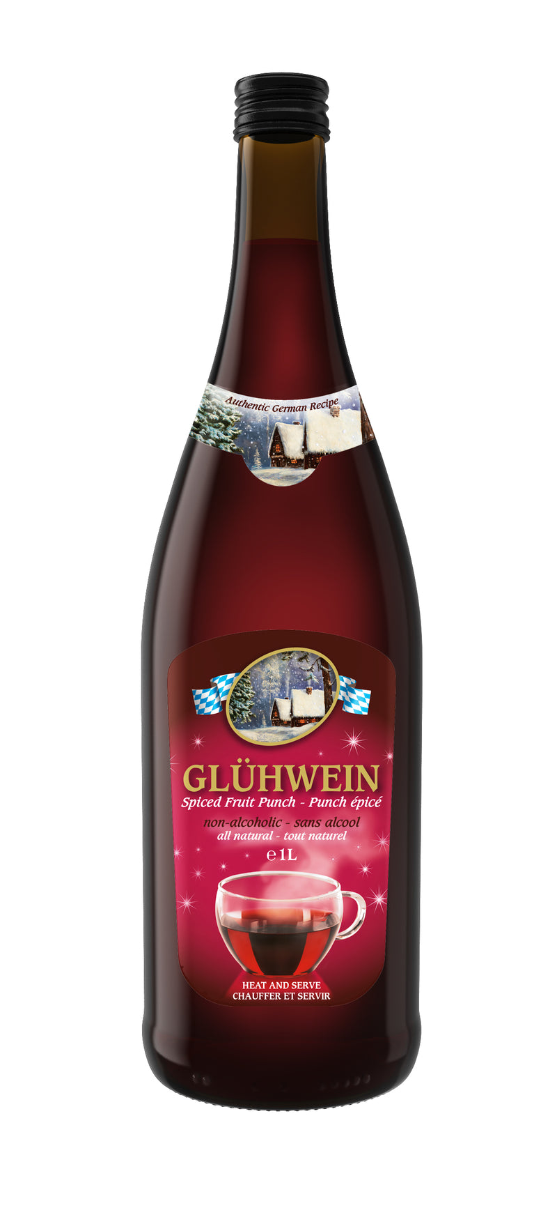 One litre bottle of Gluhwein. This is nonalcoholic spiced punch
