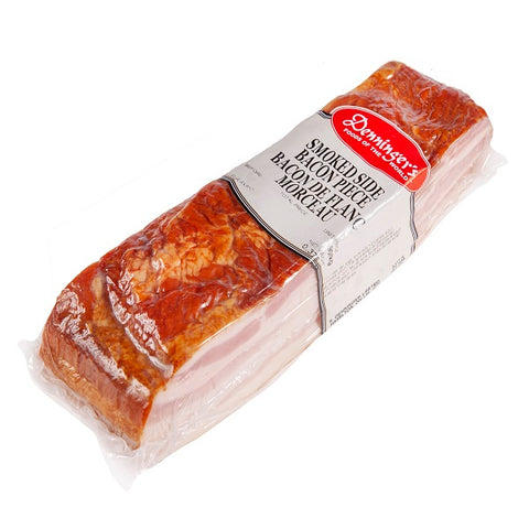 300 grams of Denninger's unsliced smoked side bacon slab. 