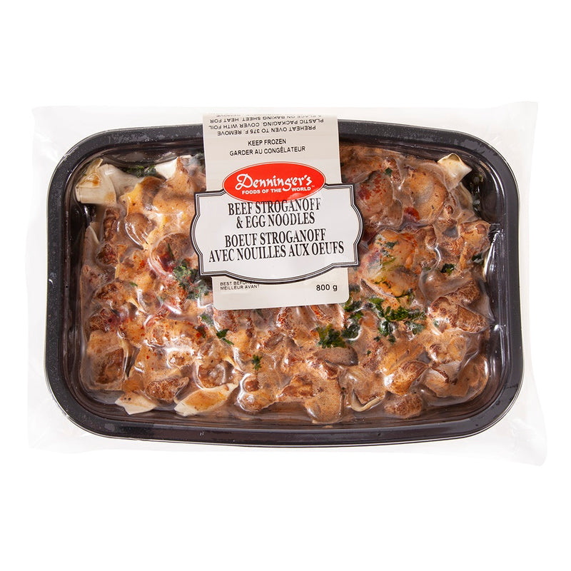 800 grams - Frozen Beef Stroganoff & Egg Noodles 