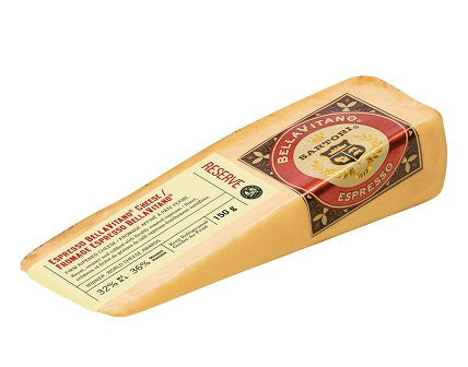 150 gram wedge of BellaVitano Expresso Cheese