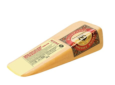 150 gram wedge of BellaVitano Tennessee Whiskey Cheese