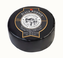 200 gram package of Snowdonia Black Bomber 14 month aged cheddar