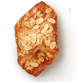 A golden butter croissant with a mouth-watering almond filling.