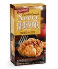 228 gram box of two fully baked apple blossom pastry frozen