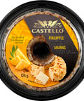 125 g package of Castello Pineapple Cream Cheese Spread.