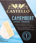 125 gram box of Castello Camembert Cheese. Smooth and creamy with a mild, aromatic flavour.