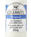 113 gram Celebrity Original soft unripened goat's milk cheese.