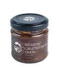 100 gram glass jar of Snowdonia Balsamic caramelised onion chutney.