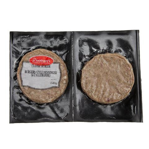 Frozen two pack Denninger's Classic Burger  150 grams per burger.