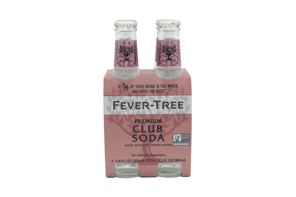 Fever Tree Soda Water - 4 x 200 ml