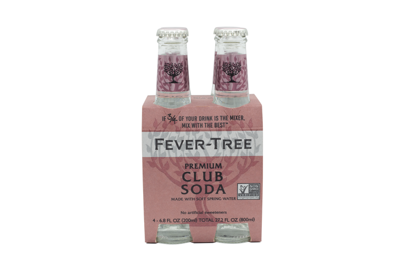 Fever Tree Soda Water - 4 x 200 ml