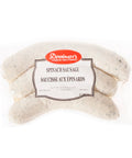 300 gram package of cooked Spinach Sausage.  Made with Ontario pork, veal and spinach. 3 Pack.