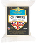 200 gram package of Coombe Castle Cheshire Cheese 31% MF and 41% Moisture