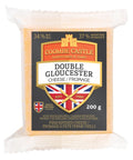 200 gram package of Coombe Castle Double Gloucester cheese 34 % MF and 37% Moisture
