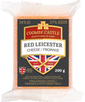200 gram Coombe Castle Red Leicester Cheese 34% MF and 37 % Moisture