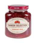 335 ml jar of Danish Selection Strawberry Soft Set Fruit Spread. Produced without boiling.