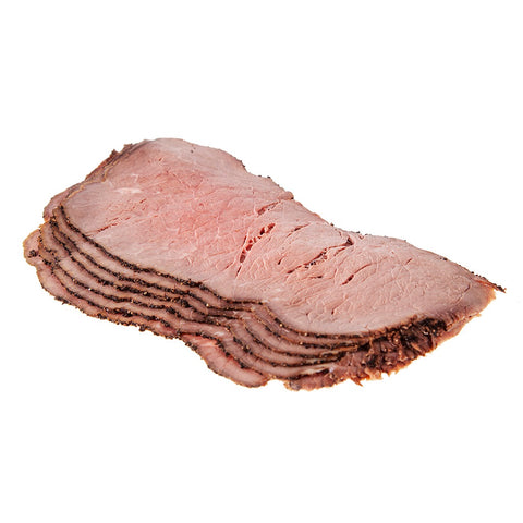 100 grams sliced Denninger's coffee crusted roast beef.