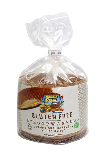 264 g package of Schep's Double Dutch gluten free stroppwaffles