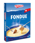 400 gram box of Fromalp Swiss Cheese Fondue. Imported from Switzerland. Serves two.